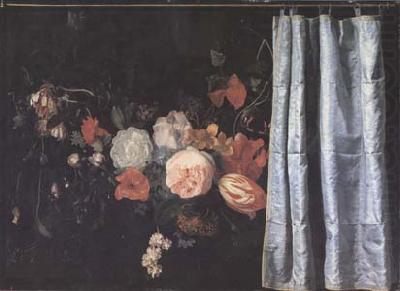 SPELT, Adrian van der Flower Still Life with Curtain (mk14) china oil painting image